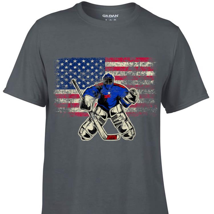 Awesome Ice Hockey Goalie USA Flag shirt 1 - Awesome Ice Hockey Goalie USA Flag shirt