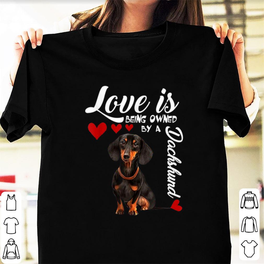 Awesome Love Is Being Owned By A Dachshund shirt 1 - Awesome Love Is Being Owned By A Dachshund shirt
