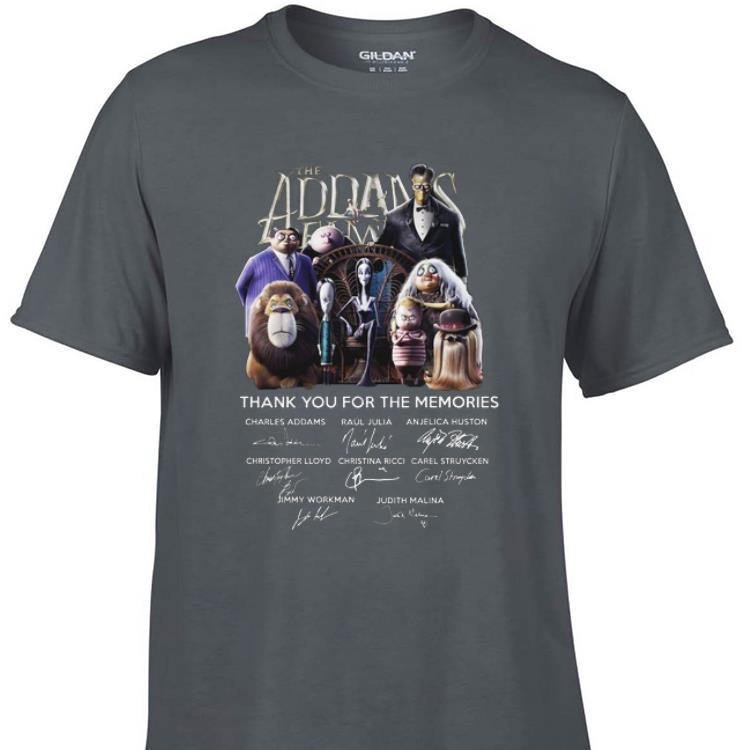 Awesome The Addams Family Thank You For The Memories Signature shirt 1 - Awesome The Addams Family Thank You For The Memories Signature shirt
