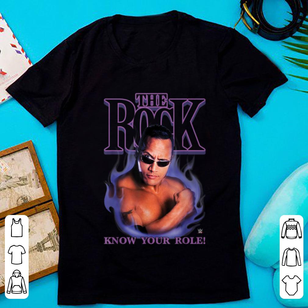 Awesome The Rock Know Your Role WWE shirt 1 - Awesome The Rock Know Your Role WWE shirt