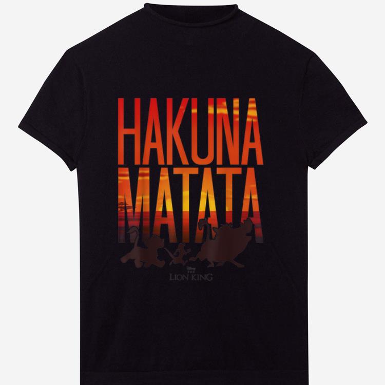 Hot Disney Lion King Hakuna Matata Sunset shirt 1 - Hot Disney Lion King Hakuna Matata Sunset shirt