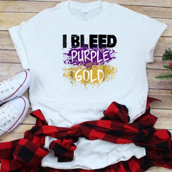 Hot I Bleed Purple And Gold shirt 1 - Hot I Bleed Purple And Gold shirt