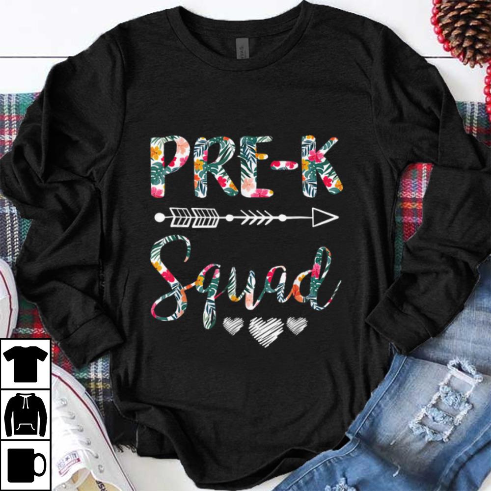 Hot Pre K Squad Back To School Floral shirt 1 - Hot Pre-K Squad Back To School Floral shirt