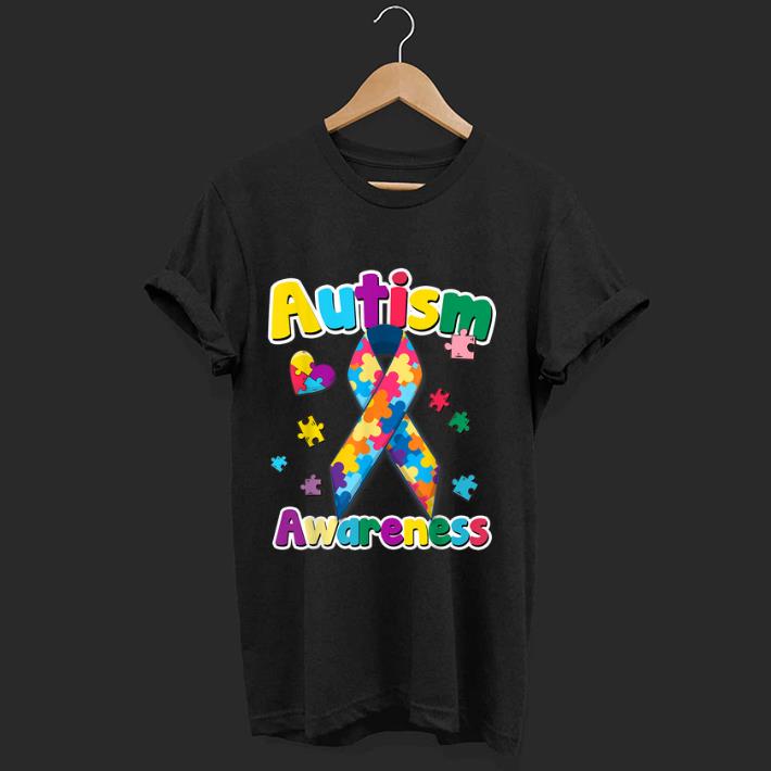 Hot Ribbon Puzzle Pieces Colors Autism Awareness shirt 1 - Hot Ribbon Puzzle Pieces Colors Autism Awareness shirt