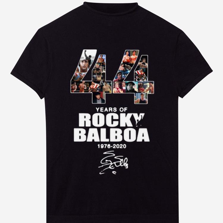 Nice 44 Years Of Rocky Balboa 1976 2020 signature shirt 1 - Nice 44 Years Of Rocky Balboa 1976-2020 signature shirt