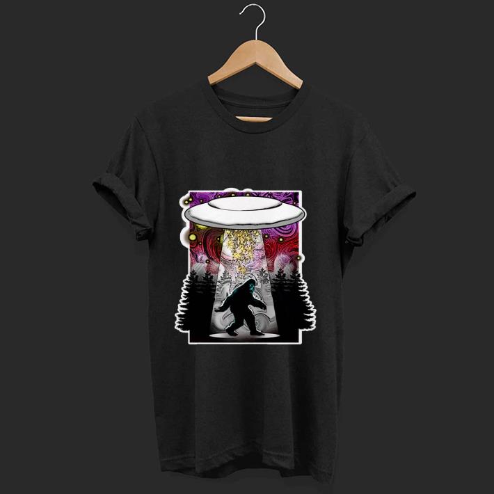Nice Extraterrestrial Flying Saucer Sasquatch Abduction shirt 1 - Nice Extraterrestrial Flying Saucer Sasquatch Abduction shirt