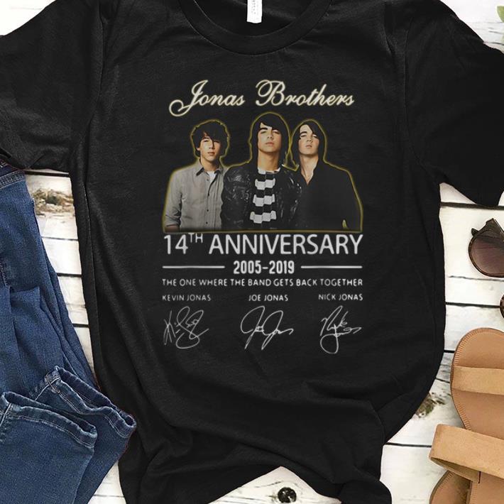 Nice Jonas Brothers 14th Anniversary Signature shirt 1 - Nice Jonas Brothers 14th Anniversary Signature shirt