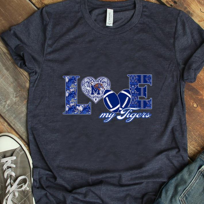 Nice Memphis Tigers Love Football shirt 1 - Nice Memphis Tigers Love Football shirt