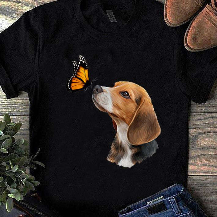 Official Beagle With Butterfly shirt 1 - Official Beagle With Butterfly shirt