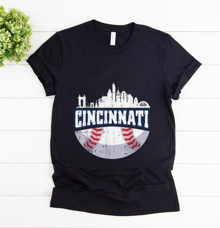 Official Cincinnati Baseball Skyline Ohio Baseball shirt 1 - Official Cincinnati Baseball Skyline Ohio Baseball shirt