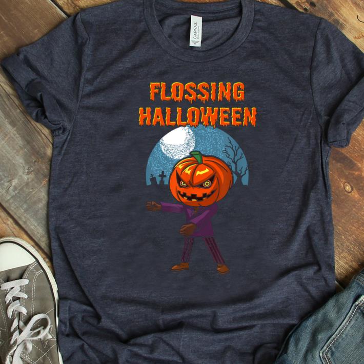 Official Flossing Halloween Pumpkin With The Famous Floss Dance shirt 1 - Official Flossing Halloween Pumpkin With The Famous Floss Dance shirt