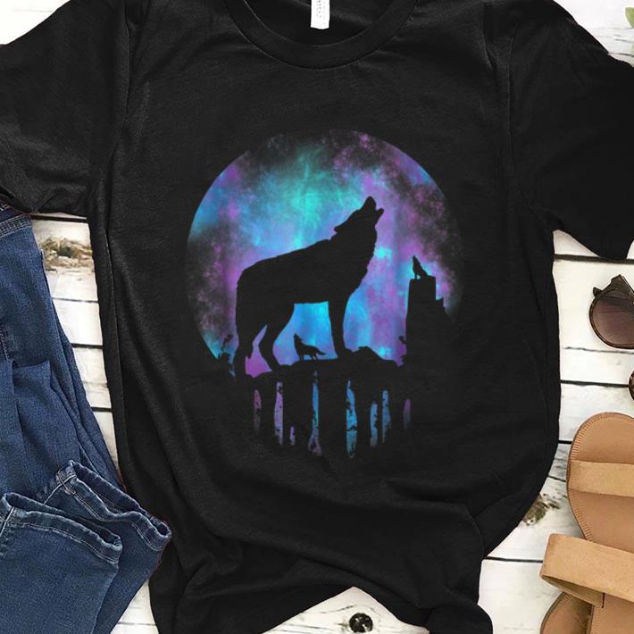 Official Howling Wolf Galaxy Moon shirt 1 - Official Howling Wolf Galaxy Moon shirt