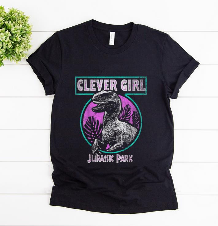 Official Jurassic Park Retro Raptor Clever Girl shirt 1 - Official Jurassic Park Retro Raptor Clever Girl shirt