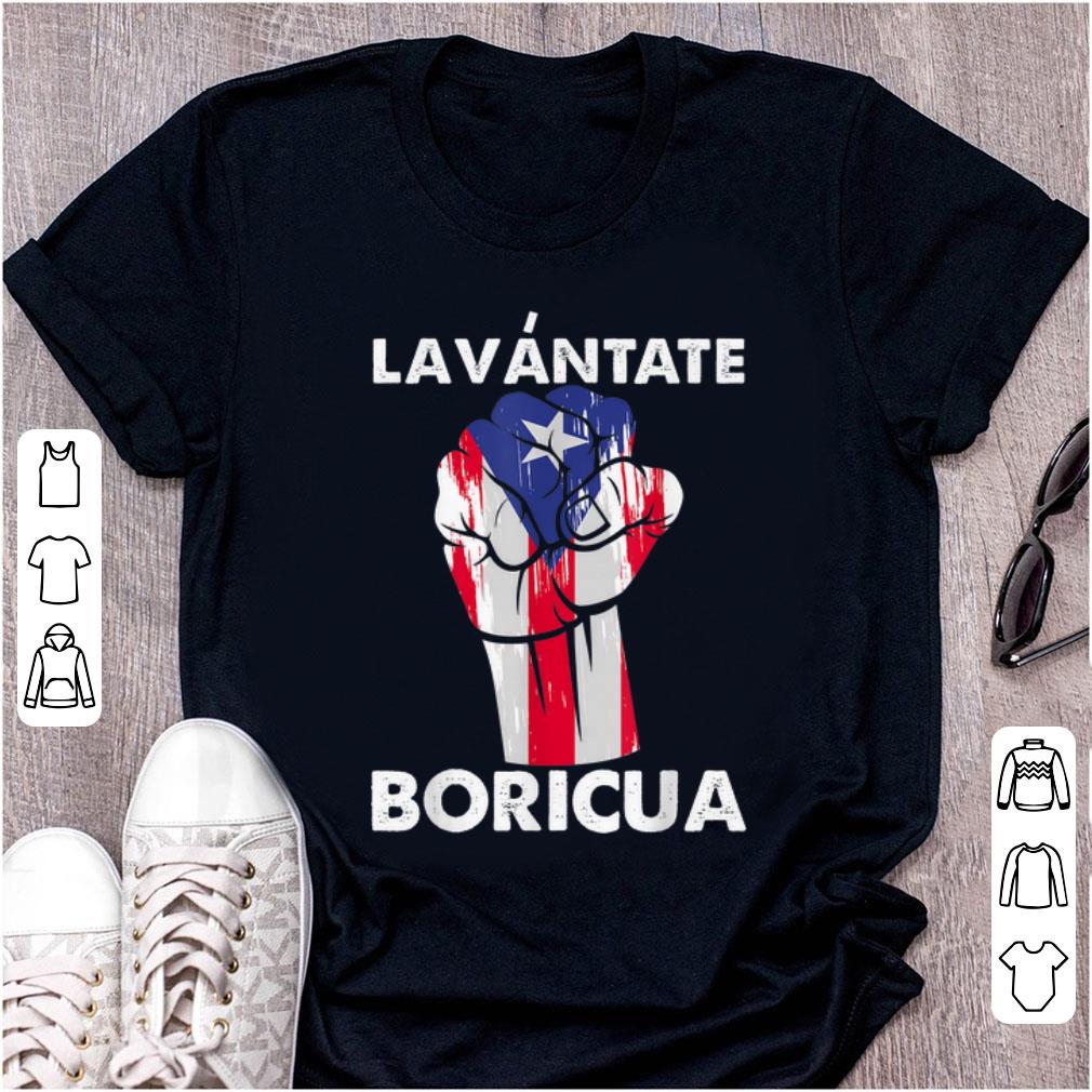 Official Lavantate Boricua Ricky Renuncia Puerto Rico Flag The Fist shirt 1 - Official Lavantate Boricua Ricky Renuncia Puerto Rico Flag The Fist shirt