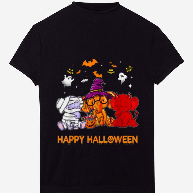 Original Elephant Happy Halloween Pumpkin For Elephant Lovers shirt 1 - Original Elephant Happy Halloween Pumpkin For Elephant Lovers shirt