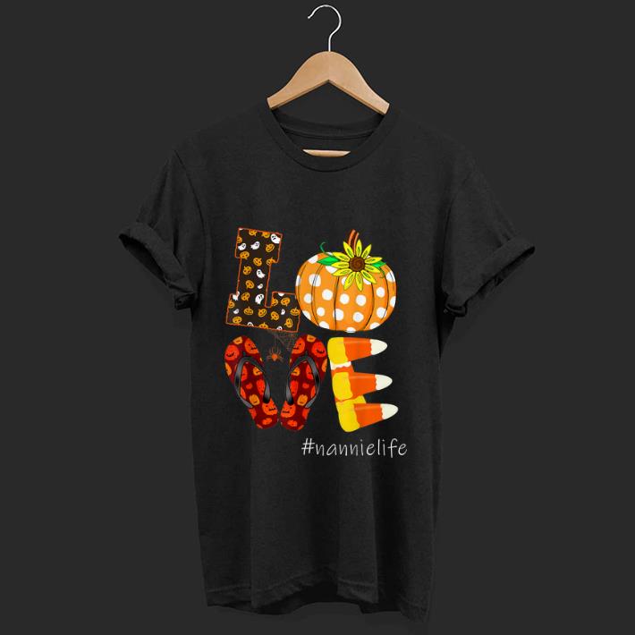 Original Love Nannie Life Pumpkin Flip Flops Halloween shirt 1 - Original Love Nannie Life Pumpkin Flip Flops Halloween shirt