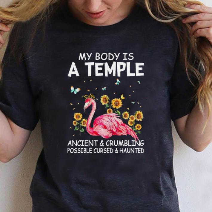 Original My Body A Temple Ancient And Crumbling Flamingo shirt 1 - Original My Body A Temple Ancient And Crumbling Flamingo shirt
