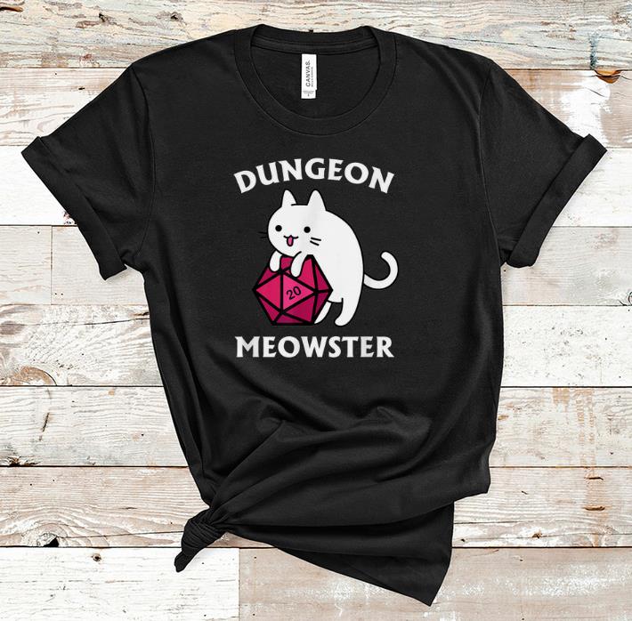 Premium Dungeon Meowster DnD Gamer Cat D20 shirt 1 - Premium Dungeon Meowster DnD Gamer Cat D20 shirt