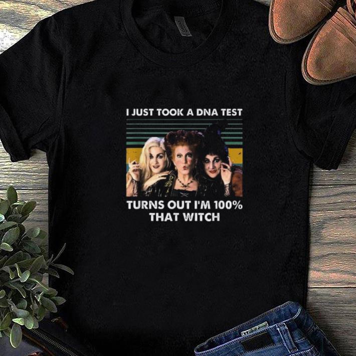 Premium Hocus Pocus I Just Took A DNA Test Turns Out I m 100 That Witch Vintage shirt 1 - Premium Hocus Pocus I Just Took A DNA Test Turns Out I'm 100% That Witch Vintage shirt