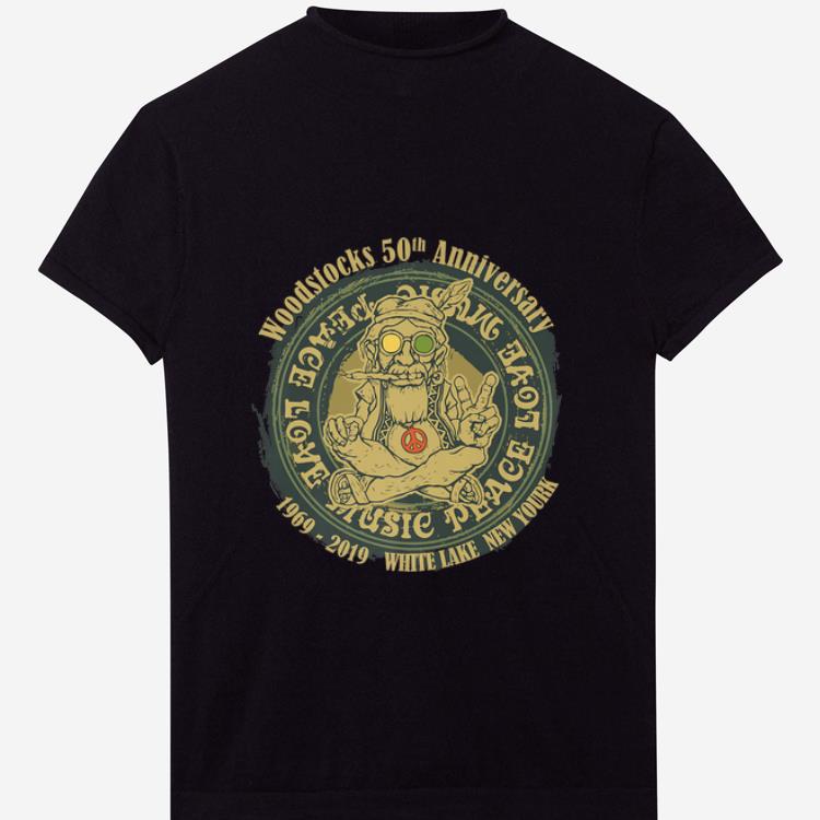 Premium Woodstocks 50th Anniversary Peace Love Music 1969 2019 White Lake New York shirt 1 - Premium Woodstocks 50th Anniversary Peace Love Music 1969 2019 White Lake New York shirt