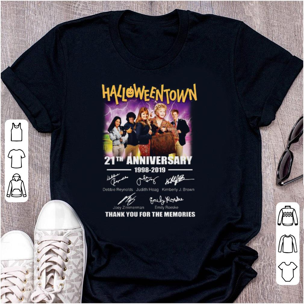 Awesome 21th Anniversary 1998 2019 Halloweentown Signatures shirt 1 - Awesome 21th Anniversary 1998-2019 Halloweentown Signatures shirt