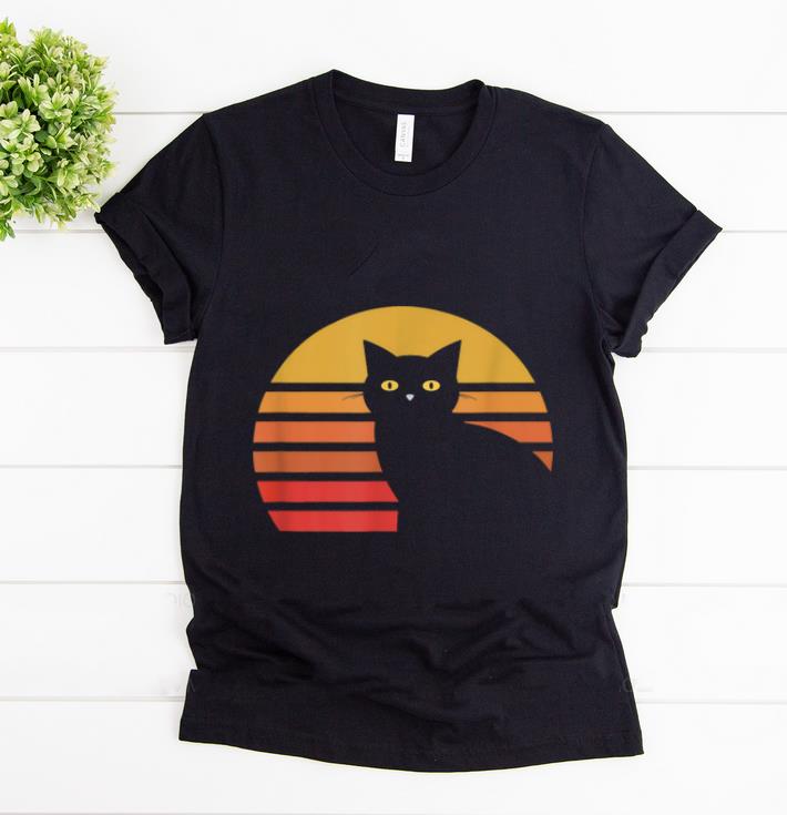 Awesome Black Cat Vintage Sun Halloween Gift shirt 1 - Awesome Black Cat Vintage Sun Halloween Gift shirt