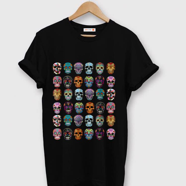 Awesome Day Of The Dead Sugar Skulls 2019 Halloween shirt 1 - Awesome Day Of The Dead Sugar Skulls 2019 Halloween shirt