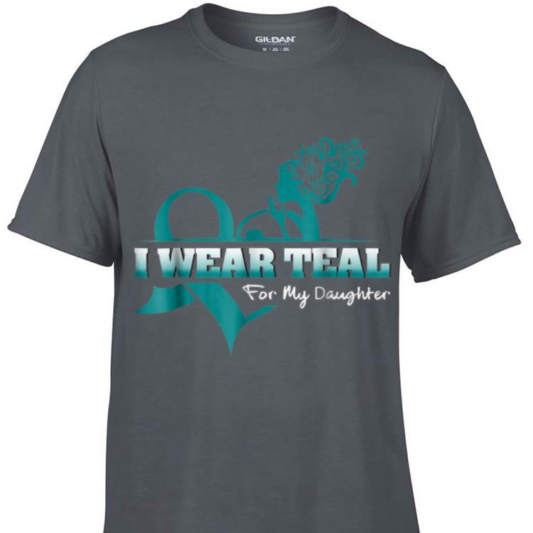 Awesome I Wear Teal For My Daugyhter PCOS Awareness shirt 1 - Awesome I Wear Teal For My Daugyhter PCOS Awareness shirt