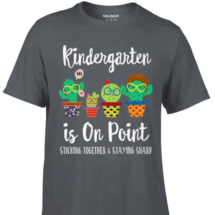 Awesome Kindergarten is on point 1st day of school cactus shirt 1 - Awesome Kindergarten is on point 1st day of school cactus shirt