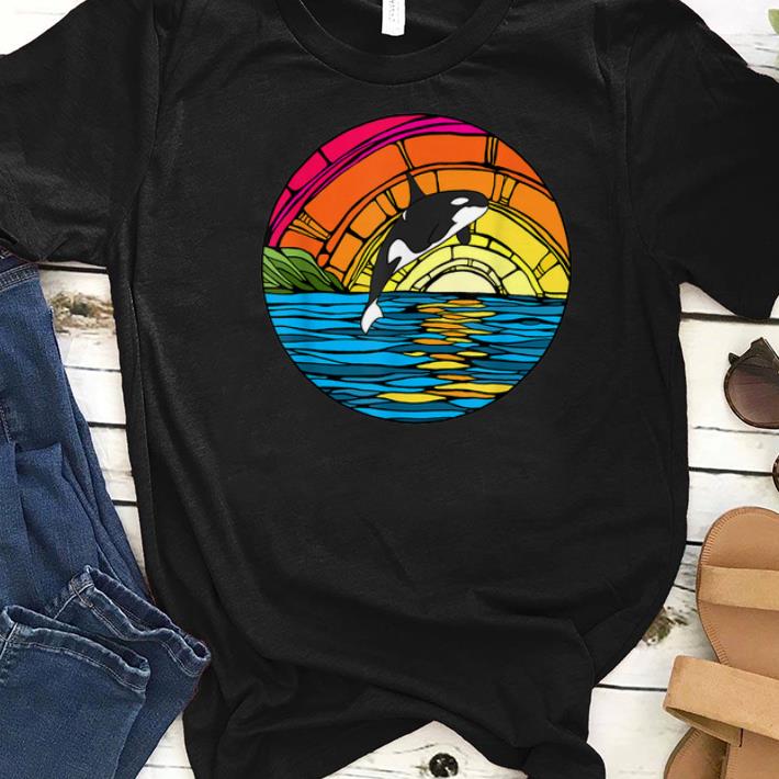 Awesome Orca Tees Killer Whale Stained Glass shirts 1 - Awesome Orca Tees Killer Whale Stained Glass shirts