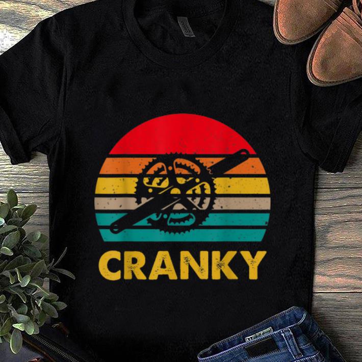 Awesome Retro Vintage Bicycle Cranky Cycling Lovers shirt 1 - Awesome Retro Vintage Bicycle Cranky Cycling Lovers shirt