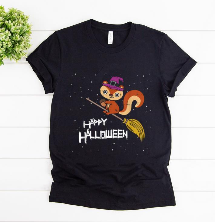 Awesome Squirrel Witch Broomstick Night Costume Funny Halloween Gift shirt 1 - Awesome Squirrel Witch Broomstick Night Costume Funny Halloween Gift shirt