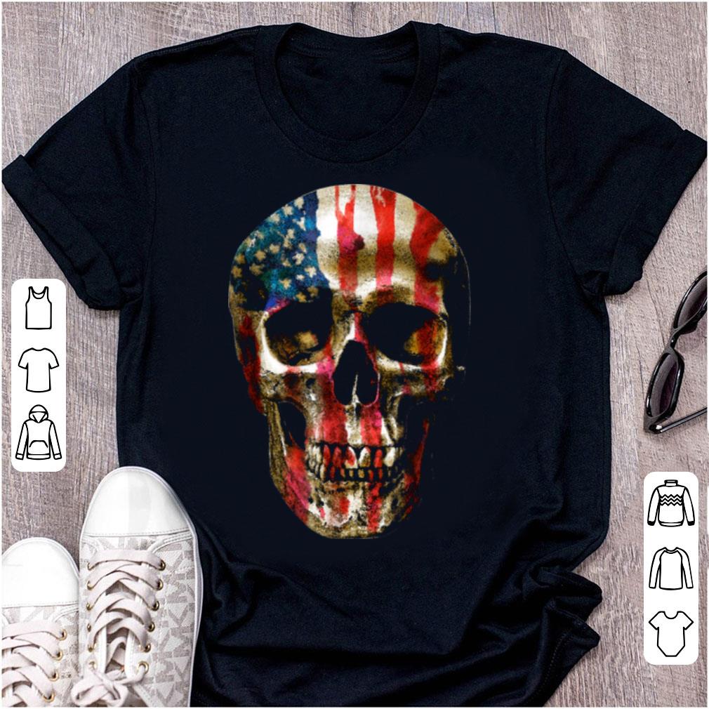 Awesome Usa Vintage Flag Skull shirt 1 - Awesome Usa Vintage Flag Skull shirt