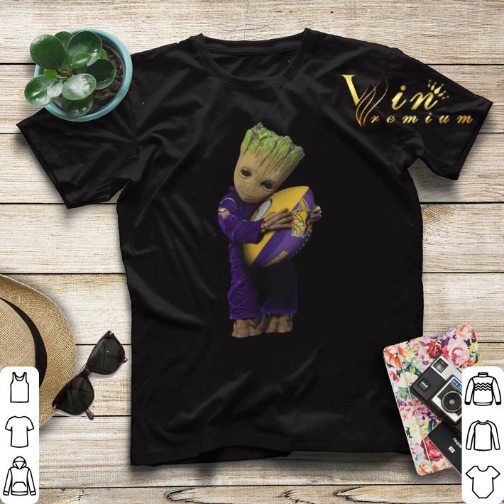 Baby Groot hug Minnesota Vikings NFL ball shirt sweater 4 - Baby Groot hug Minnesota Vikings NFL ball shirt sweater