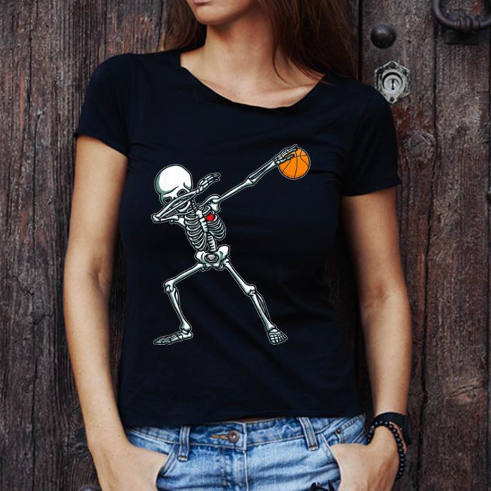 Beautiful Dabbing Skeleton Basketball Funny Halloween Dab Dance shirt 1 - Beautiful Dabbing Skeleton Basketball Funny Halloween Dab Dance shirt