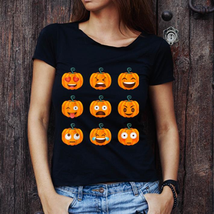 Beautiful Vintage Pumpkin Pumpkin Emoji Halloween Costume shirt 1 - Beautiful Vintage Pumpkin Pumpkin Emoji Halloween Costume shirt