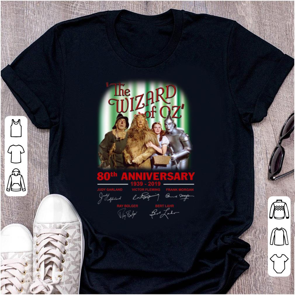 Hot 80th Anniversary 1939 2019 Signatures The Wizard of Oz shirt 1 - Hot 80th Anniversary 1939-2019 Signatures The Wizard of Oz shirt
