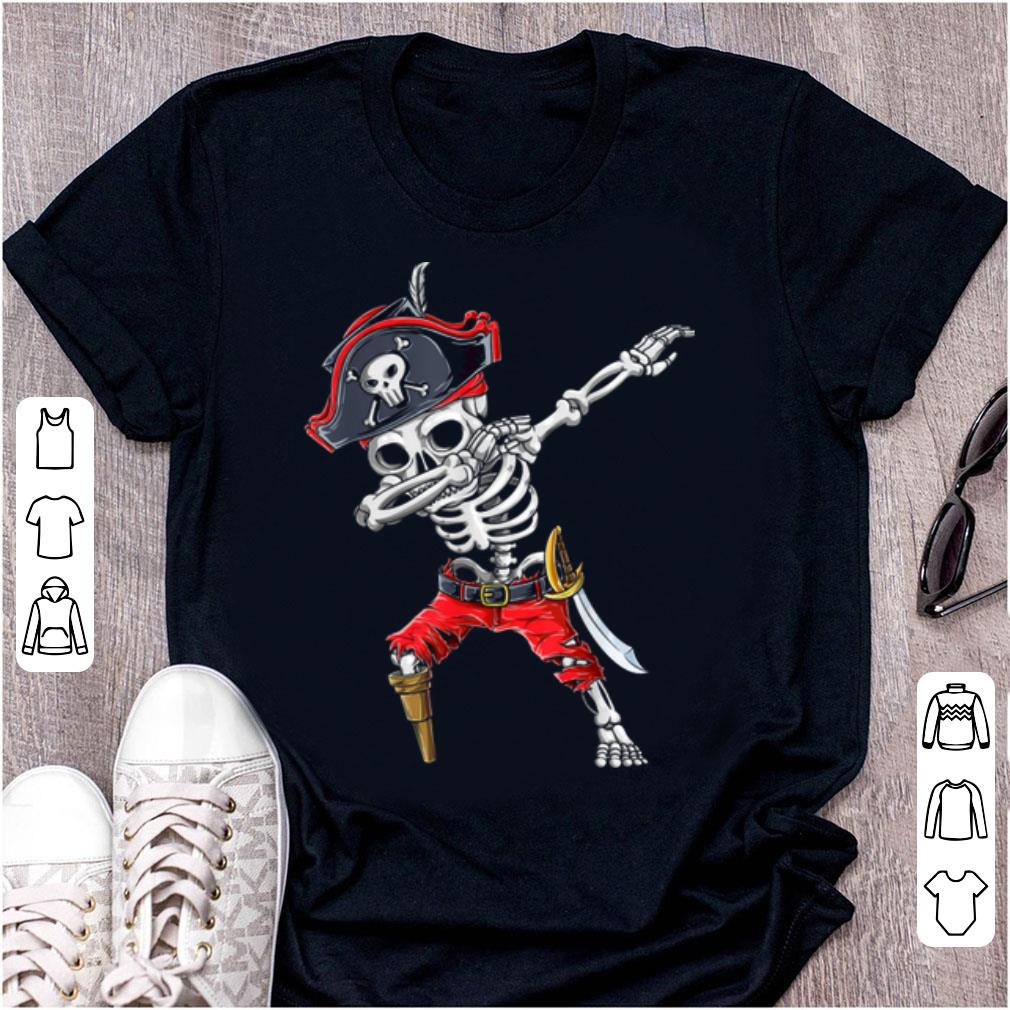 Hot Dabbing Skeleton Pirate Halloween Kids Jolly Roger shirt 1 - Hot Dabbing Skeleton Pirate Halloween Kids Jolly Roger shirt