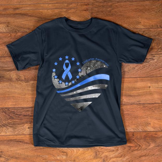 Hot Diabetes Awareness heart American shirt 1 - Hot Diabetes Awareness heart American shirt