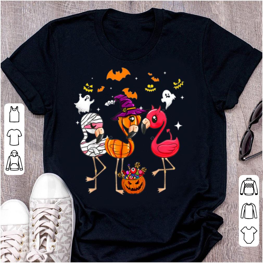 Hot Flamingo Happy Halloween Flamingo Witch Hat shirt 1 - Hot Flamingo Happy Halloween Flamingo Witch Hat shirt
