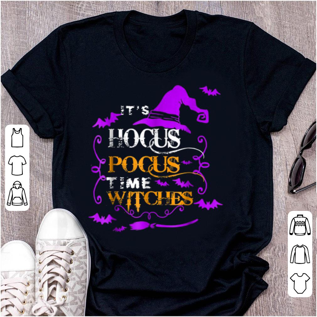 Hot It s Hocus Pocus Time Witches Halloween shirt 1 - Hot It's Hocus Pocus Time Witches Halloween shirt
