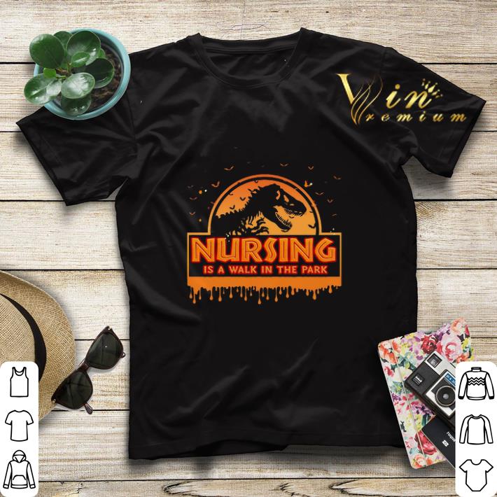 Jurassic park nursing is a walk in the park halloween shirt sweater Jurassic park nursing is a walk in the park halloween shirt sweater 4 - Jurassic park nursing is a walk in the park halloween shirt sweater