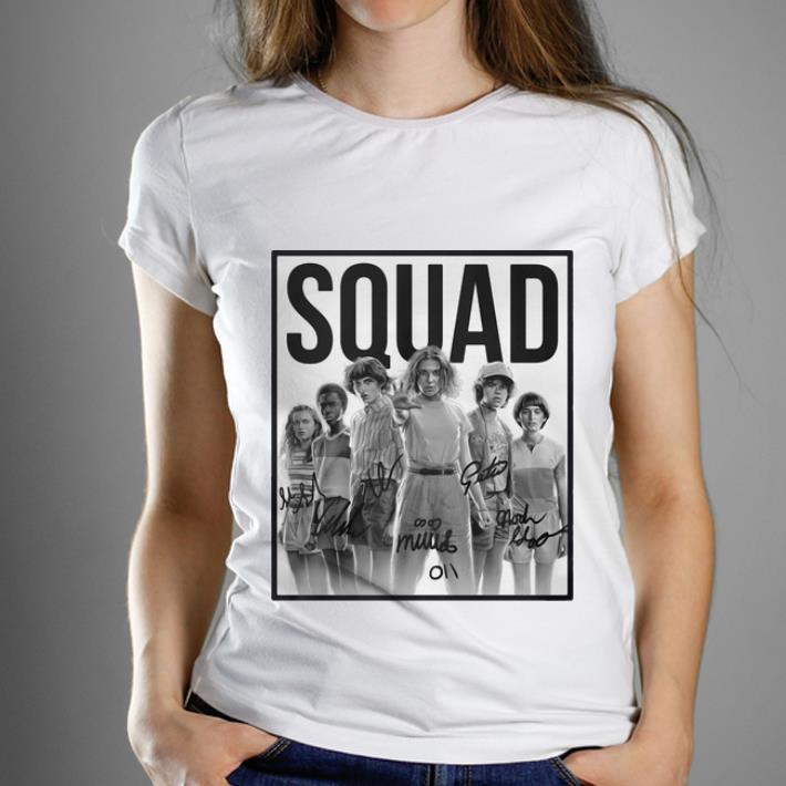 Nice Characters Signatures Squad Stranger Things 3 shirt 1 - Nice Characters Signatures Squad Stranger Things 3 shirt