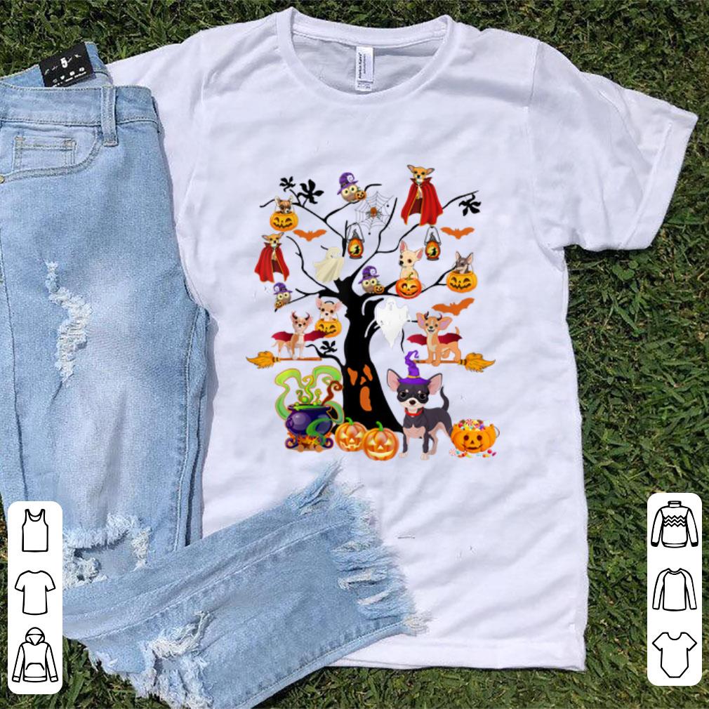 Nice Chihuahua Witches On Halloween Tree Pumpkin Halloween shirt 1 - Nice Chihuahua Witches On Halloween Tree Pumpkin Halloween shirt