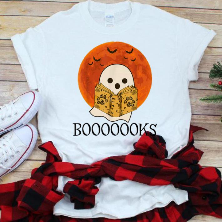Nice Ghost Read Booooooks Sunset Halloween shirt 1 - Nice Ghost Read Booooooks Sunset Halloween shirt