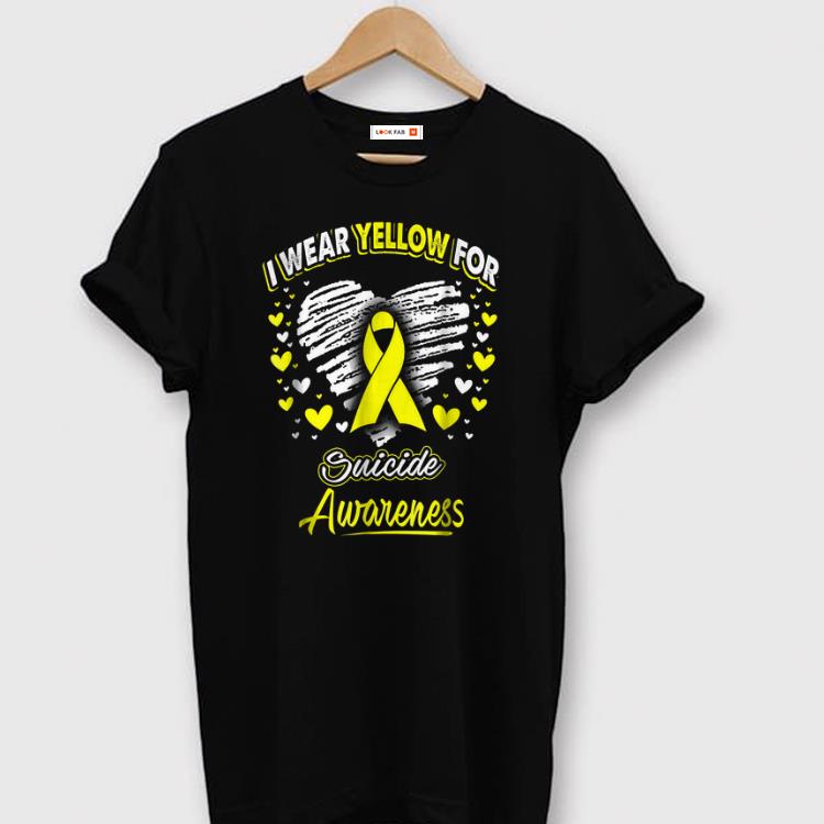 Nice I Wear Yellow For Suicide Awareness shirts 1 - Nice I Wear Yellow For Suicide Awareness shirts