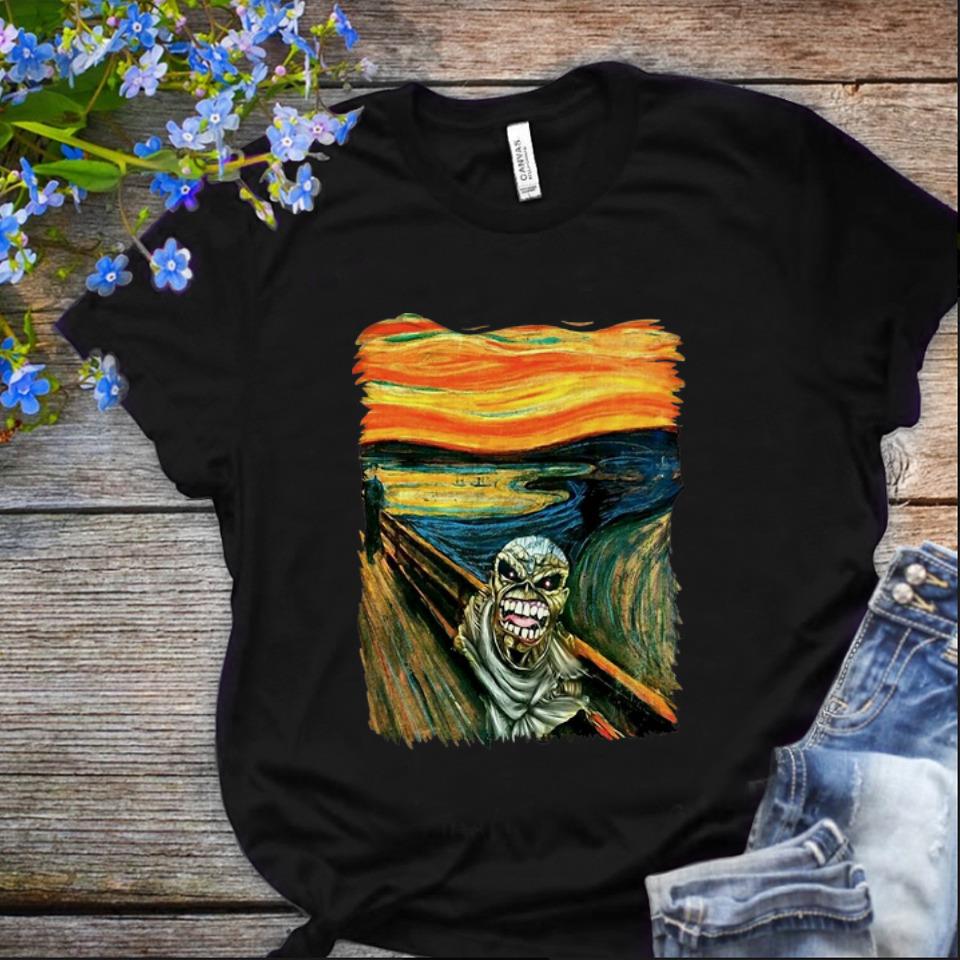 Nice Iron Maiden Eddie Meets Van Gogh shirt 1 - Nice Iron Maiden Eddie Meets Van Gogh shirt