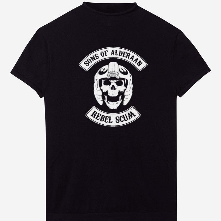 Nice Skull Sons Of Alderaan Rebel Scum shirts 1 - Nice Skull Sons Of Alderaan Rebel Scum shirts