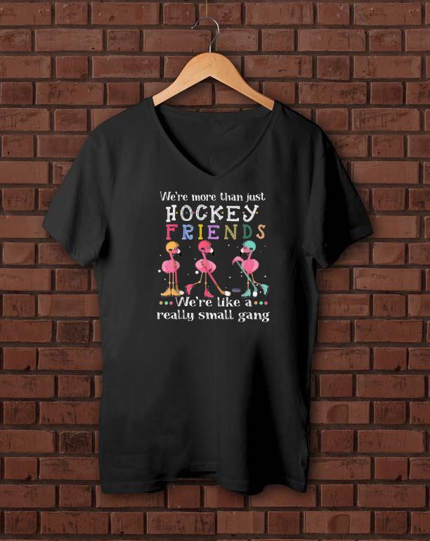 Nice We re More Than Just Hockey Friends We re Like A Really Small Gang Flamingos shirts 1 - Nice We're More Than Just Hockey Friends We're Like A Really Small Gang Flamingos shirts