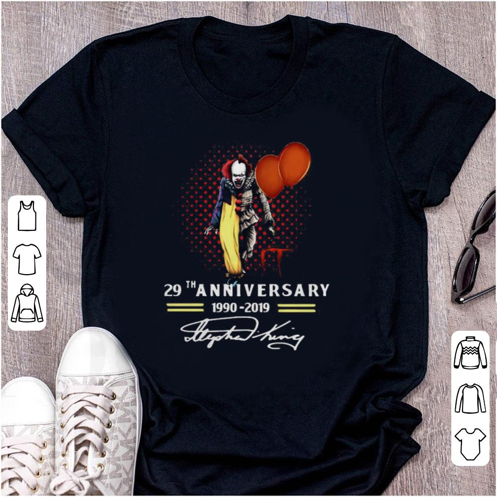Official 29th Anniversary 1990 2019 Pennywise IT Signatures shirt 1 - Official 29th Anniversary 1990-2019 Pennywise IT Signatures shirt